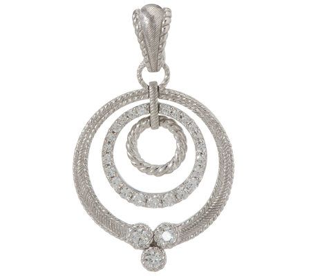 Judith Ripka Sterling Diamonique Circle Design Enhancer